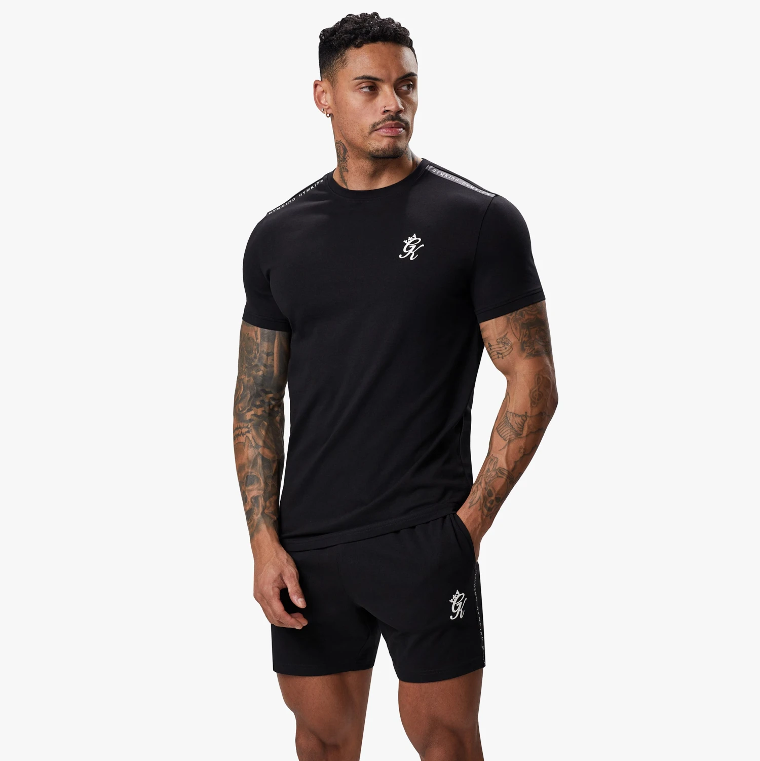 Gym King Taped Jersey Tee - Black 4 Gym King Taped Jersey Tee - Black - Image 2