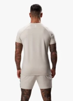 Gym King Taped Jersey Tee - Light Stone -Gym King Store TAPEDJERSEYTEE SHORT LIGHTSTONESST A2CIFSHR A2CIK215