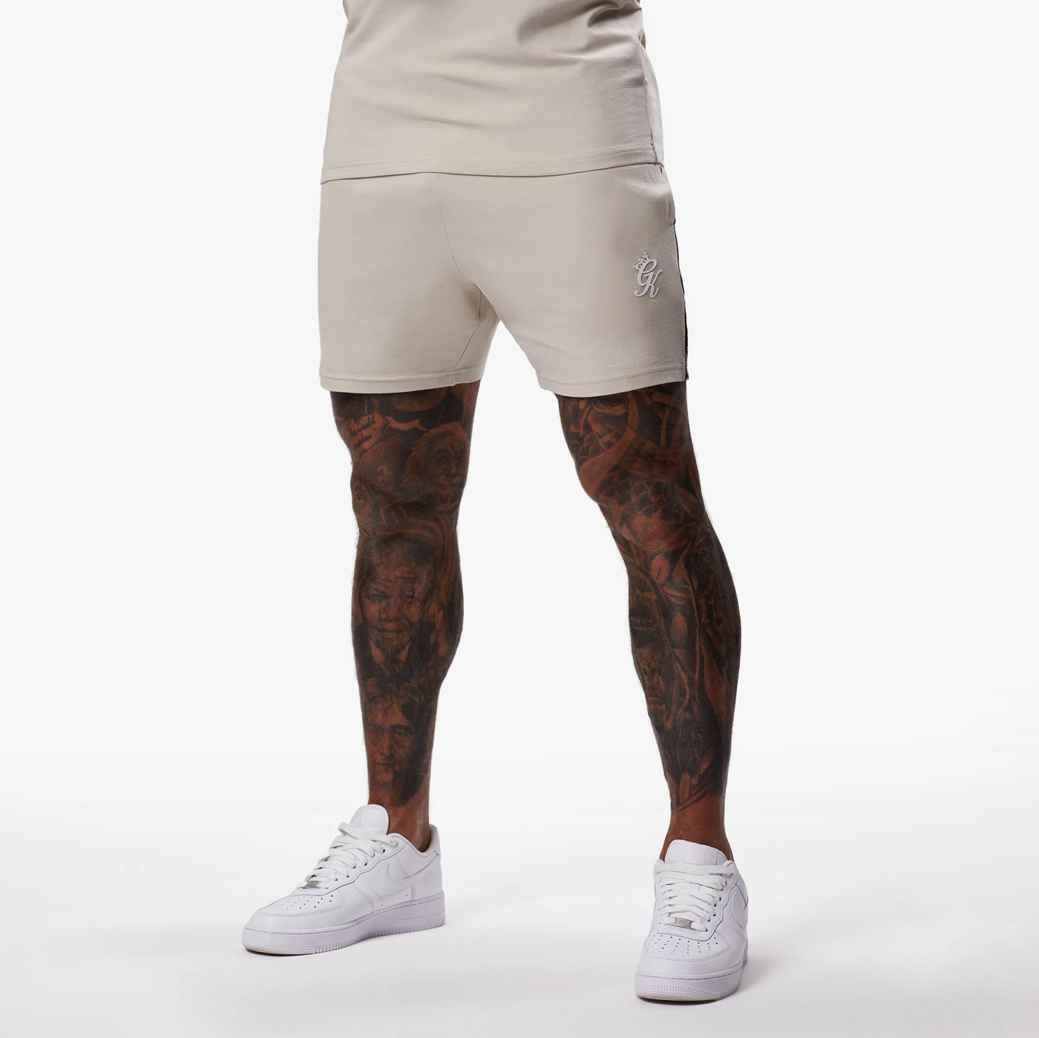 Gym King Taped Jersey Short - Light Stone 4 Gym King Taped Jersey Short - Light Stone - Image 2