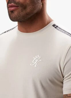 Gym King Taped Jersey Tee - Light Stone -Gym King Store TAPEDJERSEYTEE SHORT LIGHTSTONESST A2CIFSHR A2CIK218