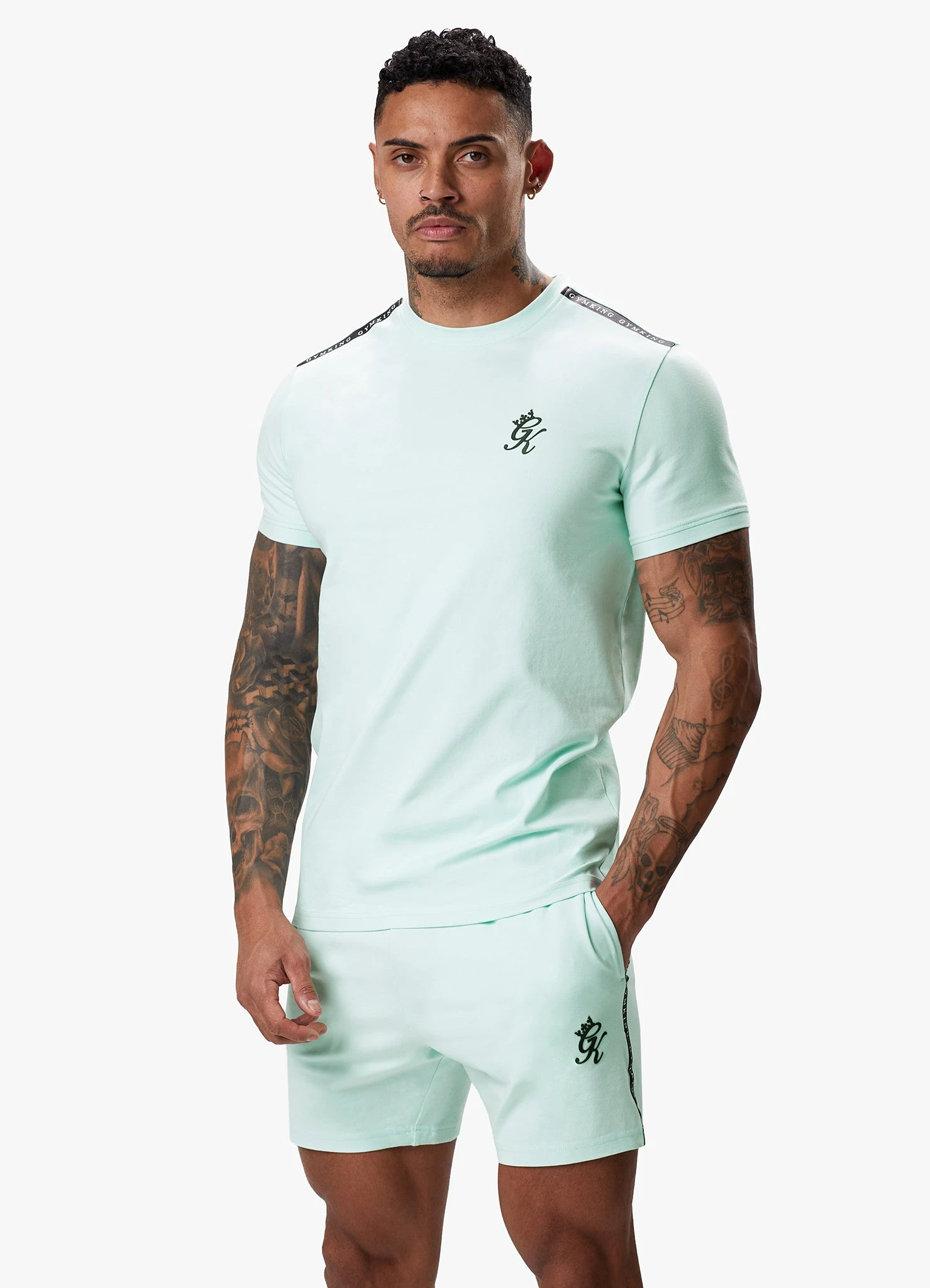 Gym King Taped Jersey Tee - Mint 5 Gym King Taped Jersey Tee - Mint - Image 3