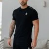 Gym King Taped Jersey Tee - Black -Gym King Store TAPEJERSEYBLK