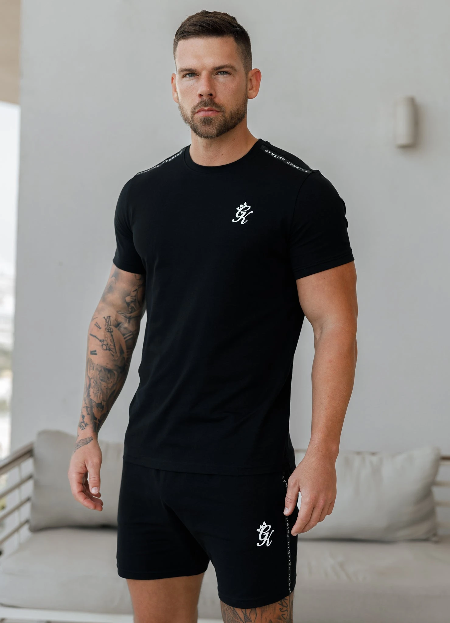 Gym King Taped Jersey Tee - Black 3 Gym King Taped Jersey Tee - Black