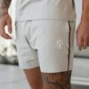 Gym King Taped Jersey Short - Light Stone -Gym King Store TAPESTONE2
