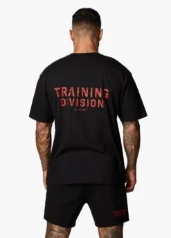 Gym King Training Division Tee - Black/Red