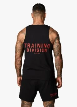 Gym King Training Division Vest - Black/Red