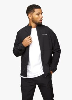 Gym King Utility Woven Bomber - Black -Gym King Store UTILITYWOVENBOMBER JOGGER BLACKTSB A27NXTST A27NS 330