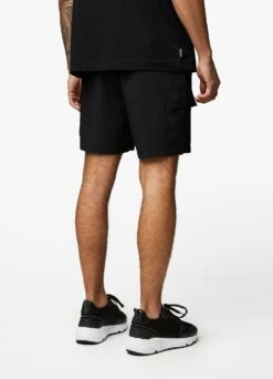 Gym King Utility Woven Cargo Short - Black -Gym King Store UTILITYWOVENBOMBER SHORT BLACKTST A27NSSHR A28YA 425