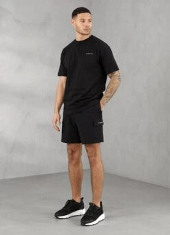Gym King Utility Woven Cargo Short - Black -Gym King Store UTILITYWOVENTEE SHORT BLACKSST A28YASHR A28YA 48 WEB