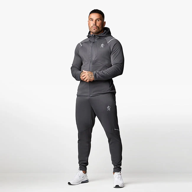 Gym King Reflect Poly FZ Tracksuit - Graphite 4 Gym King Reflect Poly FZ Tracksuit - Graphite - Image 2
