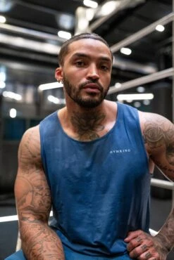 Gym King Debossed Camo Vest - Moonlight Blue -Gym King Store VEST3 eea4ba87 4c38 47a6 91f0 9276c474872b