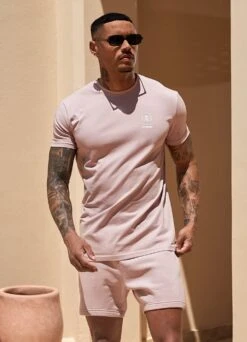 Gym King Aventus Tee - Dusky Pink