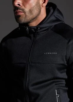Gym King Eclipse Poly FZ Hood - Black -Gym King Store classicsq3234322copy