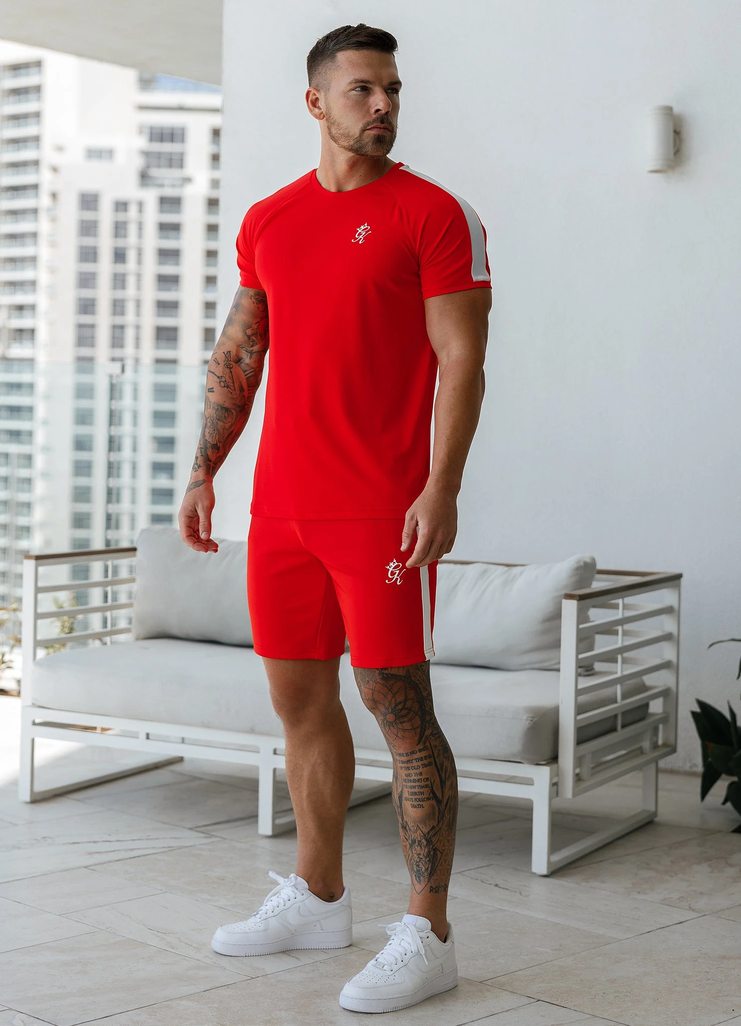 Gym King Core Plus Poly Tee - Chilli Red 5 Gym King Core Plus Poly Tee - Chilli Red - Image 3