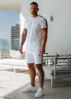 Gym King Core Plus Poly Short - White -Gym King Store cpw2