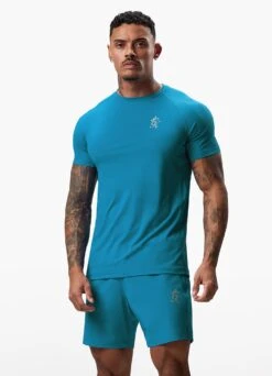 Gym King Energy Tee - Ocean Blue
