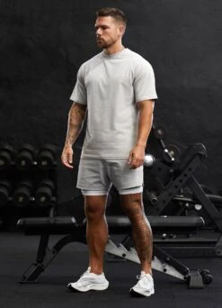 Gym King Rebellion 5" Short - Light Grey -Gym King Store graftjossq3232748copy