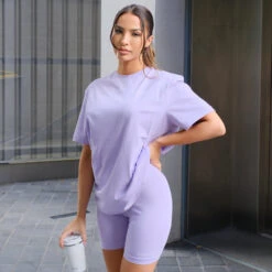 Gym King Store -Gym King Store lilac tee 1x1 1