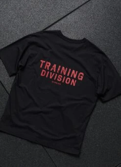 Gym King Training Division Tee - Black/Red -Gym King Store td tee5