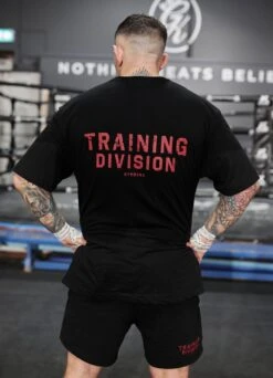 Gym King Training Division Tee - Black/Red -Gym King Store tee td bb3aec08 fe38 4223 a4af b58a7a2ff7e5