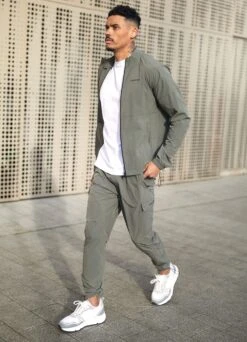 Gym King Utility Woven Bomber - Olive -Gym King Store utilol2