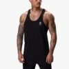 Gym King Stringer Jersey Vest - Black -Gym King Store vest11